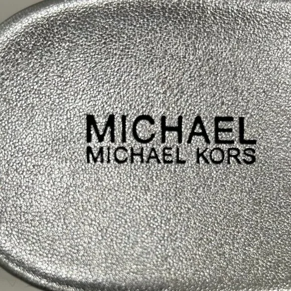 NEW MICHEAL Michael Kors Ashley Logo Wedge Platform Sandals Size 9.5 - Picture 9 of 9